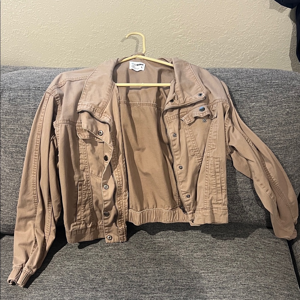 Ci Sono Light Brown Jean Jacket